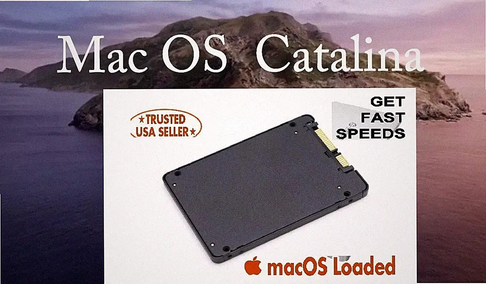 240GB 2.5" SSD | macOS Catalina 10.15.7 Preloaded | iMac, Mac Mini, MacBook Pro