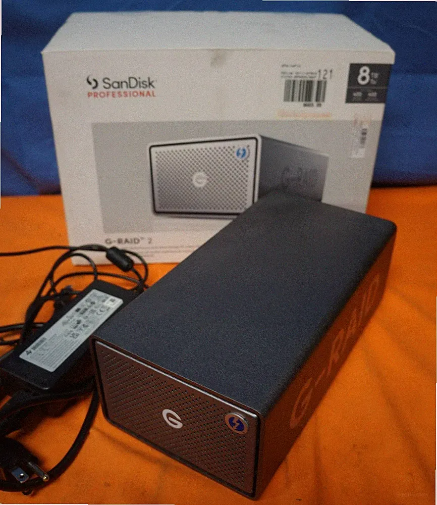 Sandisk Professional 8TB G-Raid 2 Space Grey Enterprise Class 2 Bay Desktop Hard