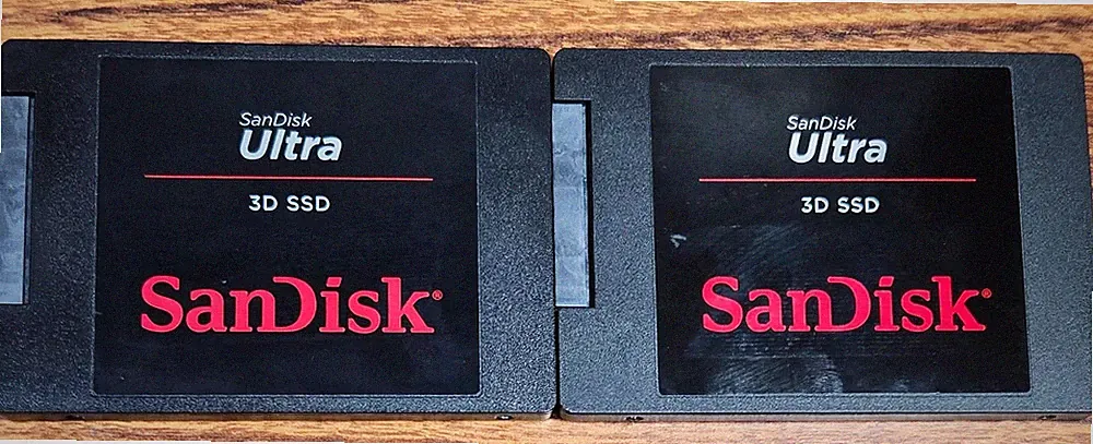 SanDisk Ultra 3D 500GB SDSSDH3-500G 2.5" SATA 6G/s SSD LOT OF 2